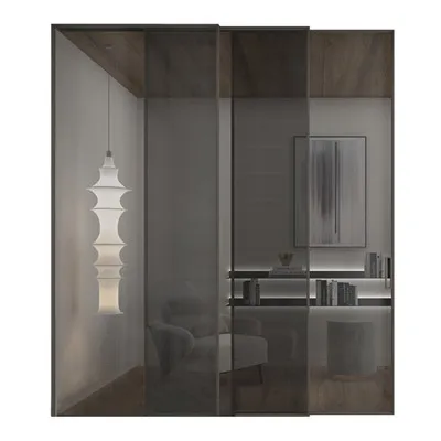 Portes de verre coulissantes intérieures