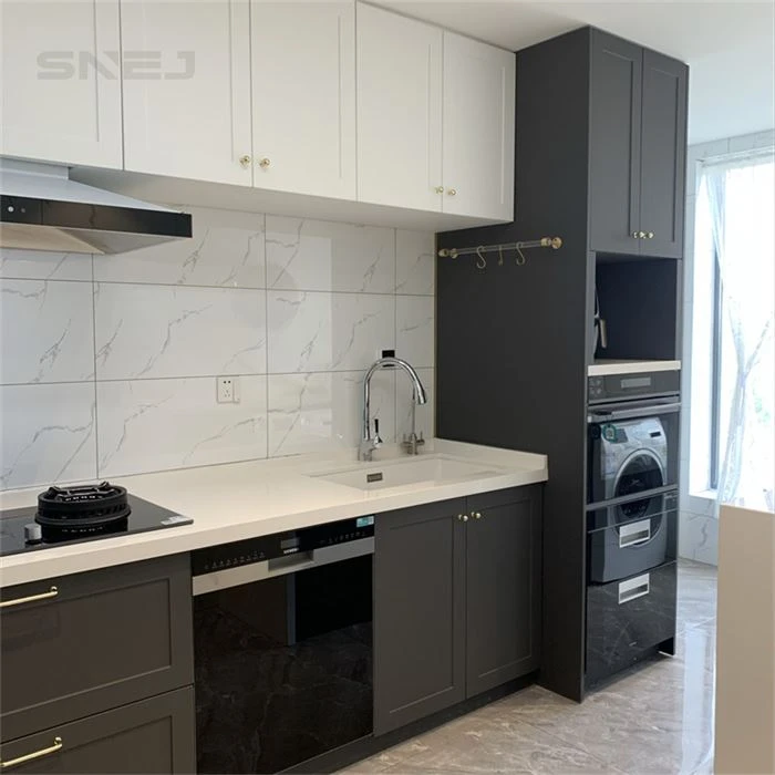 Modern Custom White Kitchen Cabinets