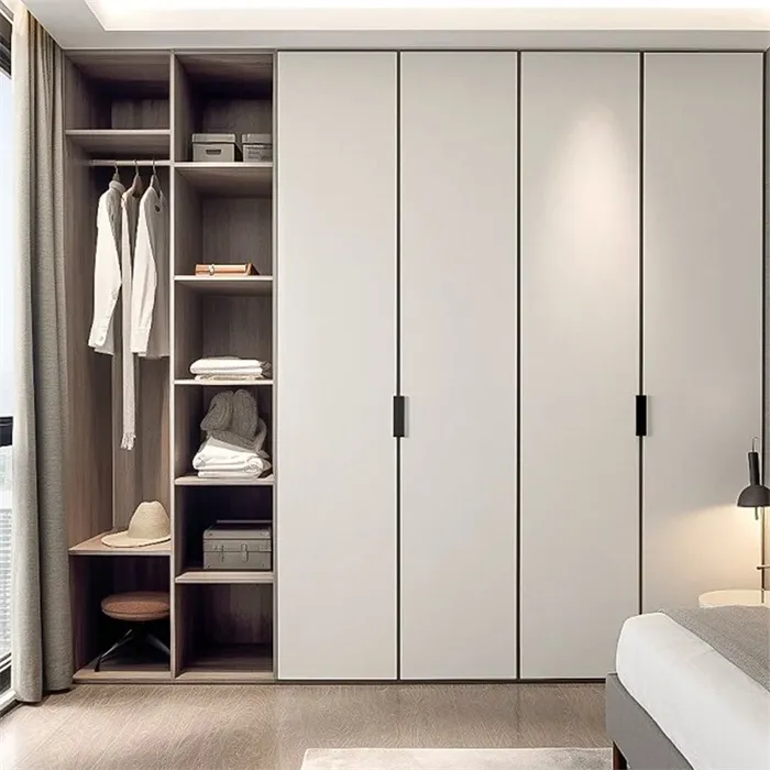 Wooden Free Standing Open Closet